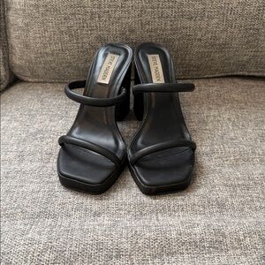 Steve Madden Black Strappy Heels
